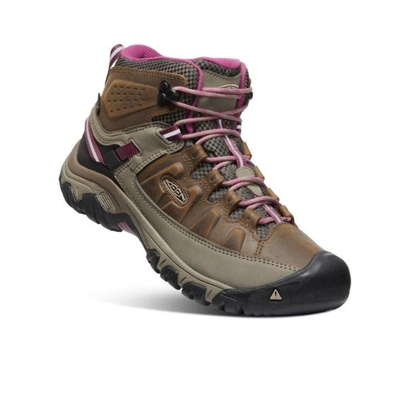 Keen Shoes - Keen Womens Weiss Boysenberry Targhee III Mid Waterproof Leather Hiking Boot 8.5